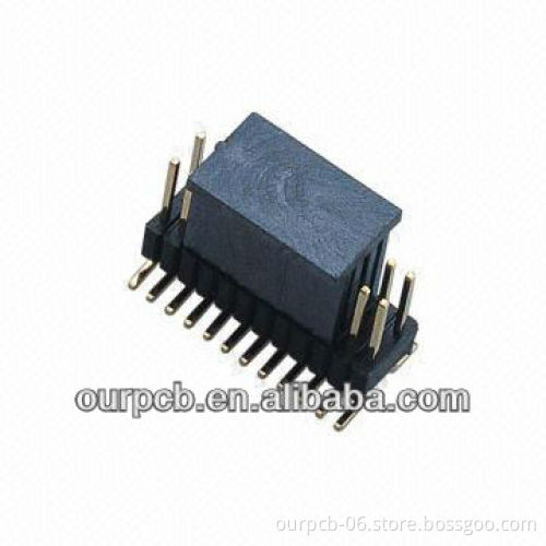 1.27 x 2.54mm Pin Header, H = 2.5, Right Angle Type SMT, Straight